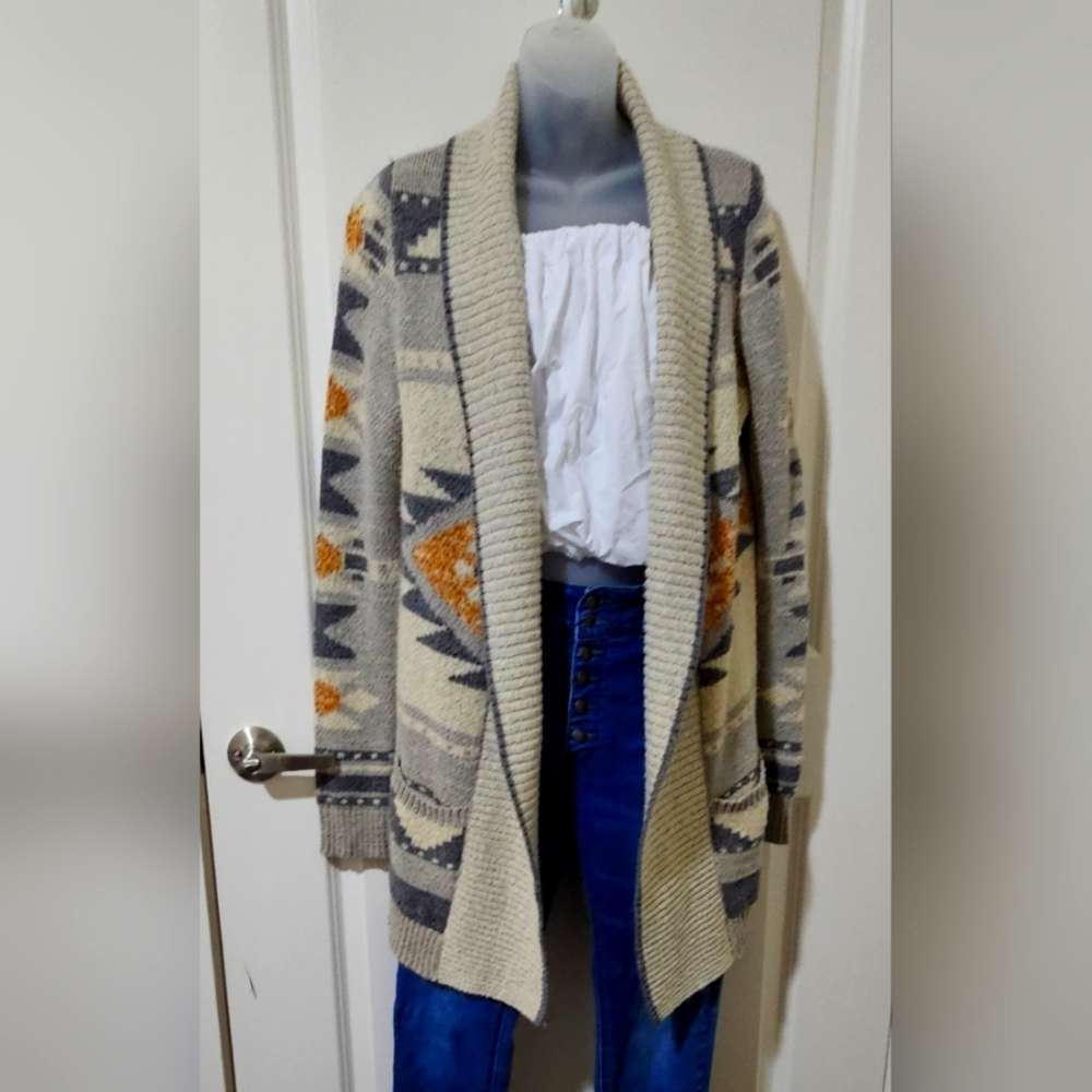 Lucky Brand Aztec Cardigan Sweater